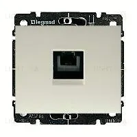 Розетка телефонная одинарная Legrand Galea Life RJ11 775938+771595 775938 + 771595