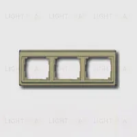 Рамка тройная для горизонтального монтажа Jung SL 500, золотая бронза sl5830gb sl5830gb