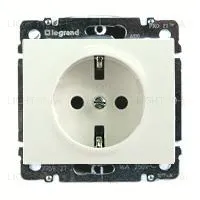 Розетка с заземляющими контактами Legrand Galea Life 16А/250В 775921+777020 775921 + 777020
