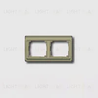 Рамка двойная для горизонтального монтажа Jung SL 500, золотая бронза sl5820gb sl5820gb