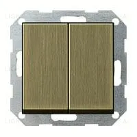 Выключатель двухклавишный проходной Gira (вкл/выкл с 2-х мест) 10А/250В 010800+0295603 010800 + 0295603