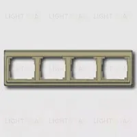 Рамка четверная для горизонтального монтажа Jung SL 500, золотая бронза sl5840gb sl5840gb