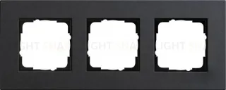 Рамка трехместная Gira Linoleum-Multiplex, антрацит 0213226 0213226