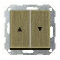 Выключатель управления жалюзи клавишный Gira, 10А/250В 015900+0294603 015900 + 0294603