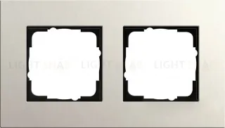 Рамка двухместная Gira Linoleum-Multiplex, светло-серый 0212220 0212220