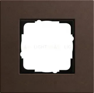 Рамка одноместная Gira Linoleum-Multiplex, коричневый 0211223 0211223
