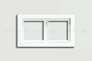 Рамка двойная Jung LS-design белый глянцевый LSD982WW LSD982WW