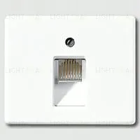 Розетка компьютерная одинарная Jung RJ45 6-й кат. sl569-1uaww+EPUAE8UPOK6 sl569-1uaww + EPUAE8UPOK6