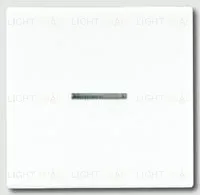 Выключатель одноклавишный с подсветкой универсальный Jung (вкл/выкл с 2-х мест), 10А/250В 90+506u+ls990ko5ww 90 + 506u + ls990ko5ww