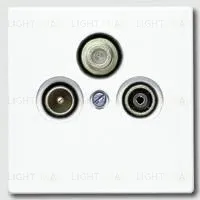 Телевизионная розетка оконечная Jung TV-SAT-FM S4100+ls990satww S4100 + ls990satww