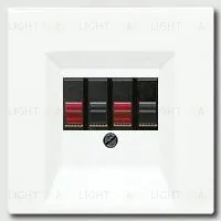 Розетка акустическая двойная Jung 110910+ls969tww 110910 + ls969tww