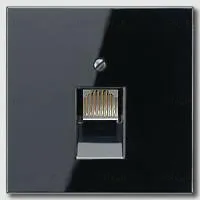 Розетка телефонная одинарная Jung RJ11 EPUAE8UPO+LS969-1UASW EPUAE8UPO + LS969-1UASW