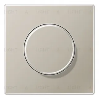 Светорегулятор JUNG поворотно-нажимной LED 3-60Вт., 20-210Вт ламп накал. и галог., нержавеющая сталь 1730DD+ES1740 1730DD + ES1740