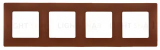 Четырехместная рамка Legrand Etika какао 672574 672574