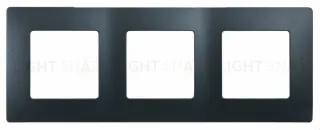 Трехместная рамка Legrand Etika антрацит 672583 672583