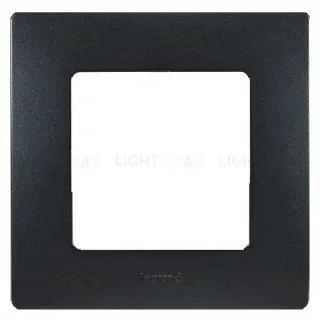 Одноместная рамка Legrand Etika антрацит 672581 672581