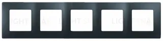 Пятиместная рамка Legrand Etika антрацит 672585 672585