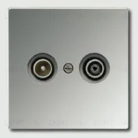 Телевизионная розетка проходная Jung TV-FM S2900-10+gcr2990tv S2900-10 + gcr2990tv