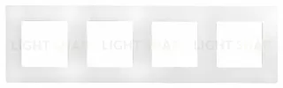 Четырехместная рамка Legrand Etika белая 672504 672504
