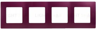 Четырехместная рамка Legrand Etika сливовый 672564 672564