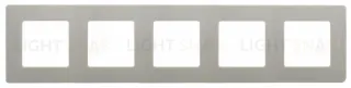 Пятиместная рамка Legrand Etika светлая галька 672525 672525