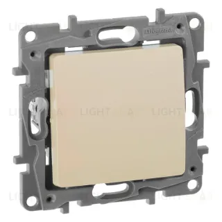 Переключатель промежуточный 1-клавишный, винтовые клеммы Legran Etika 10AX/250В слоновая кость 672309 672309