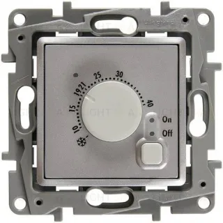 Термостат для теплого пола Legrand Etika (алюминий) 672430 672430