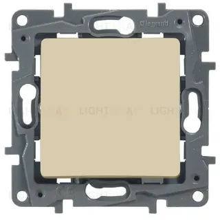 Выключатель с контурной подсветкой на винтах Legran Etika 10A (слоновая кость) 672303 672303