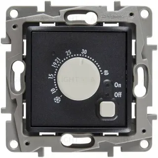 Термостат для теплого пола Legrand Etika (антрацит) 672630 672630