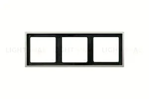 Рамка тройная Jung LS 990 нержавеющая сталь es2983 es2983