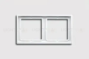 Рамка двойная Jung LS 990 белый глянцевый ls982ww ls982ww