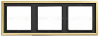 Рамка на 3 поста Jung LS 990 латунь классик ME2983C ME2983C