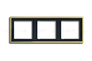 Рамка тройная Jung LS 990 золото go2983 go2983