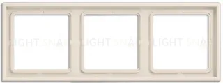 Рамка на 3 поста Jung LS 990 слоновая кость LS983W LS983W