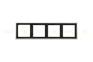 Рамка четверная Jung LS 990 нержавеющая сталь es2984 es2984