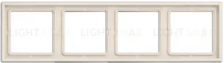 Рамка на 4 поста Jung LS 990 слоновая кость LS984W LS984W