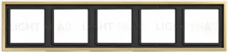 Рамка на 5 постов Jung LS 990 латунь классик ME2985C ME2985C