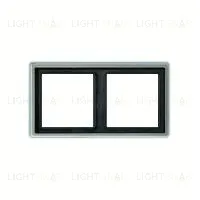 Рамка двойная Jung LS 990 алюминий металл al2982 al2982