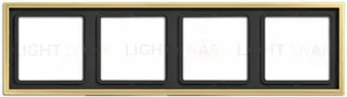 Рамка на 4 поста Jung LS 990 латунь классик ME2984C ME2984C