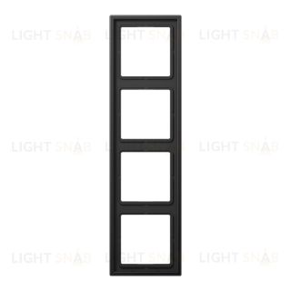 Рамка четверная Jung LS 990, алюминий темный AL2984D AL2984D