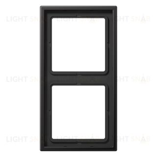 Рамка двойная Jung LS 990, алюминий темный AL2982D AL2982D