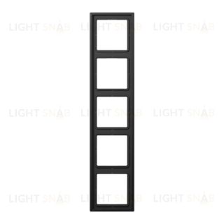 Рамка пятерная Jung LS 990, алюминий темный AL2985D AL2985D