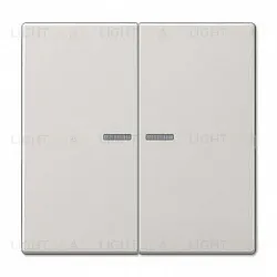 Выключатель двухклавишный с подсветкой Jung, 10А/250В 505u5+LS995KO5LG 505u5 + LS995KO5LG