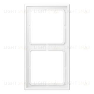 Рамка двойная для горизон./вертик. монтажа Jung LS 990, белый матовый LS982WWM LS982WWM