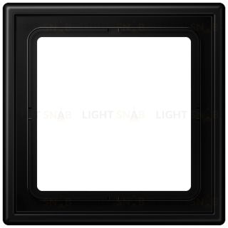 Рамка одинарная Jung LS 990, черный матовый LS981SWM LS981SWM
