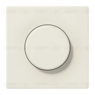 Светорегулятор JUNG поворотно-нажимной LED 3-60Вт., 20-210Вт ламп накал. и галог., слоновая кость 1730DD+LS1740 1730DD + LS1740