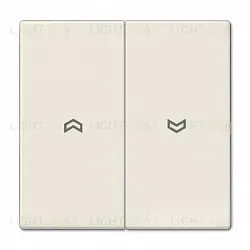 Выключатель управления жалюзи кнопочный Jung, 10А/250В 539VU+LS995P 539VU + LS995P