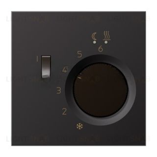 Терморегулятор Jung с датчиком для электрического теплого пола, мех. Eberle 10A/230B алюминий темный FTR231+AL1749D FTR231 + AL1749D