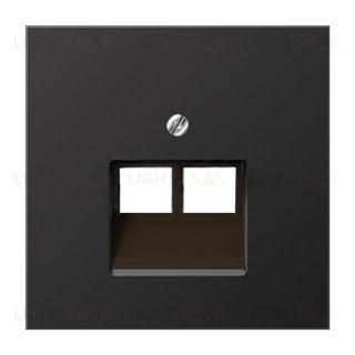 Розетка компьютерная двойная Jung RJ45 6-й кат. алюминий темный epuae8-8upok6+AL2969-2UAD epuae8-8upok6 + AL2969-2UAD