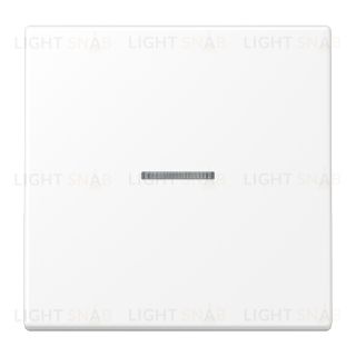 Выключатель одноклавишный проходной с подсветкой (вкл/выкл с 2-х мест) Jung 10А/250В белый матовый 90+506u+LS990KO5WWM 90 + 506u + LS990KO5WWM